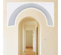 Kit de cadre de porte en arc, Kit de porte en arc for cloisons sèches, plusieurs tailles, blanc, paquet de 2(T-20cm/7.9",20x20cm/7.9x7.9")