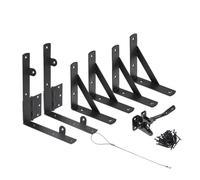 Kit de cadre de porte robuste - Prive de coin anti-sag avec verrouillage de verrouillage, support en métal à rouille | Entrée en extérieur, clôture de jardin, barrière de piscine, portes de corral,