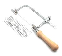 Kit de cadre de scie pour bijoutier avec lames, 12 pièces, anneau de cire réglable pour bijoutiers, coupe de précision, scie à métal, outil de fabrication de bijoux