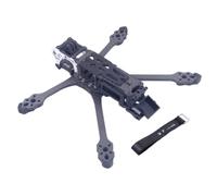 Kit de Cadre en Fiber de Carbone de 5 Pouces, Compatible avec Les modèles de Drones, modèles de quadrirotor, modèles UAV Compatible avec unité aérienne O3 Vista RC(D Digital Black)