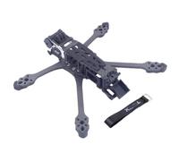 Kit de Cadre en Fiber de Carbone de 5 Pouces, Compatible avec Les modèles de Drones, modèles de quadrirotor, modèles UAV Compatible avec unité aérienne O3 Vista RC(O O3 Black)