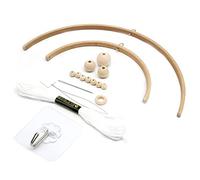 Kit de cadre mobile en bois éolien carillades matériaux perles de cadre de sonnerie de sonnerie de bouche de fabrication de berceau de lit de lit de lit jouet style 1, mobiles
