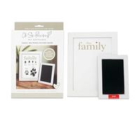 Kit de cadre personnalisé pour empreintes de doigts et de pattes de famille | Cadeau souvenir personnalisé | Tampon encreur facile à utiliser | Affichage mural ou de table