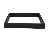 Kit de cadre photo à faire soi-même, boîte en bois à 4 couches pour souvenirs de famille, vitrine transparente avec tableau de densité, décoration d'intérieur pour parents et enfants, (noir)