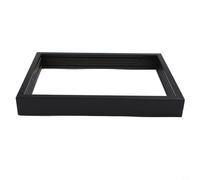 Kit de cadre photo à faire soi-même, cadre en bois à 4 couches pour souvenirs de famille, boîte de présentation transparente pour empreintes de mains de bébé adulte, décoration d'intérieur, bois (noir