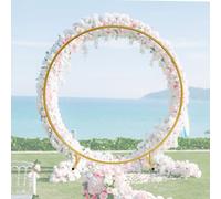 Kit de cadre pour ballons - Support de toile de fond rond en métal pour mariages, fêtes d'anniversaire et fêtes prénatales, réutilisable, facile à assembler