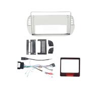 Kit De Cadre Tableau Bord 9 Pouces pour Fiat 500 2007-2015 Autoradio Multimédia Android Stéréo Non 2DIN WEFOLCC(Blanc,Set a)