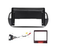Kit De Cadre Tableau Bord 9 Pouces pour Fiat 500 2007-2015 Autoradio Multimédia Android Stéréo Non 2DIN(Black,Set b)