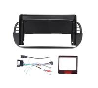 Kit De Cadre Tableau Bord 9 Pouces pour Fiat 500 2007-2015 Autoradio Multimédia Android Stéréo Non 2DIN(Black,Set a)