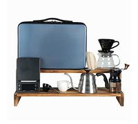 Kit de cafetière à verser avec bouilloire en acier inoxydable, broyeur, goutteur, filtres et sac de voyage pour brassage à la maison et en voyage