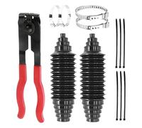 Kit de cage de direction - Housse anti-poussière pour crémaillère de direction | Ensemble de bottes de biellette de direction - 2 pièces - Fournitures automobiles universelles - Housse anti-poussière