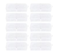 Kit de cage pour reine des abeilles 10 pièces |Cages en plastique bénignes et sûres |Pour l'inspection des colonies/attraper les reines |Petits trous en bas |Léger 140g