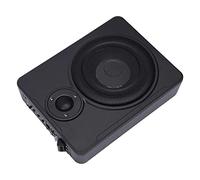Kit de caisson de basses actif pour voiture 300 W - Ultra fin - 3,9 kg - Audio actif - Caisson de basses actif - Boîtier - Membrane noire - Puissance nominale d'entrée - Autoradio - Caisson de basses
