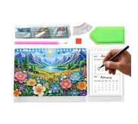 Kit de calendrier de peinture de strass art décoratif de strass | Calendrier décoratif de bureau pour adultes débutants amateurs hommes et femmes DIY Studio H