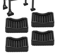 Kit de cales à nivellement de la , kit de nivellement des jambes de chauffante, 4x niveleurs de meubles empilables non glissants, Meubles de réfrigérateur coins empilables réglables pour l'appareil