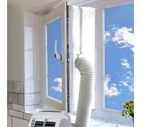 Kit de Calfeutrage pour Fenêtre pour Climatiseur Mobile Joint Isolant Universel avec Double Fermeture Éclair Installation sans Perçage Installation Facile (400cm)