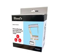 Wood's Kit de calfeutrage WAC-WKS2 pour climatiseur mobile et fenêtre de toit Blanc et argent