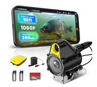 Kit de caméra de pêche sous-marine Chasing Canfish CF1, Fishfinder vidéo portable Full HD 1080P, Observation en temps réel via contrôle à distance APP, Caméra de pêche