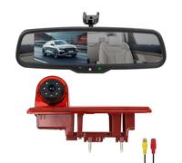 Kit de caméra de recul pour voiture avec feu de freinage et de recul pour Renault (modèles à partir de 2014) pour Renault Traffic Opel/Vauxhall Vivaro Parking Caméra de recul (kit de support n° 1 de