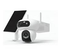 EZVIZ Caméra de sécurité extérieure HB90x, 2 objectifs 2K, 360°, batterie 10 400 mAh, panneau solaire