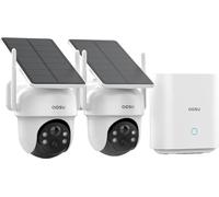 Kit de caméra de surveillance PTZ sans fil 360°, résolution 3MP, alimentation solaire, support double WiFi