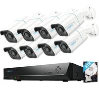 Reolink 4K KIT Caméra Sécurité Extérieur CCTV 8MP UHD Caméra IP PoE, 16CH NVR 4To HDD, Détection Personne/Véhicule, Vision Nocturne