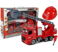 Kit de camion de pompiers 2 en 1 à monter soi-même avec bras de levage interchan