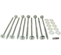 Kit de camping 10 x 300 mm - Lot de 10 sardines à visser en acier inoxydable A2 pour une fixation facile des tentes