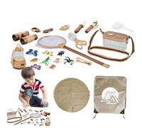 Kit de camping aventure - Équipement de jeu d'imitation, sac à dos de survie, réchaud | Outils d'exploration pour tout-petits, mini-jeu de compétences pour feu de camp, kit d'apprentissage de la rando