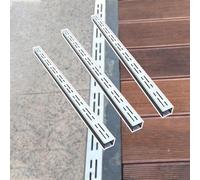 Kit de canalisation de drainage extérieur fin de 99 cm en acier inoxydable pour terrasses étroites Tuyau de vidange rectangulaire avec grilles Solution efficace de gestion de l'eau