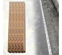 Kit de canaux de drainage en acier inoxydable - Crépines linéaires à fentes pour une gestion efficace de l'eau de pluie dans les espaces extérieurs, patios et allées