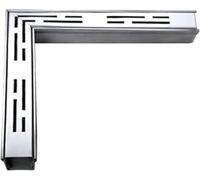 Kit de caniveau en Acier Inoxydable pour Usage extérieur - Idéal pour Les Jardins, Les allées, Les terrasses et Les trottoirs - Comprend Un Couvercle de caniveau et des grilles pour Une gest