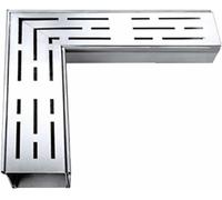 Kit de caniveaux de Jardin en Acier Inoxydable pour extérieur - Idéal pour Les Jardins, Les trottoirs, Les allées et Les terrasses - Comprend Un Couvercle de caniveau et des grilles pour Un