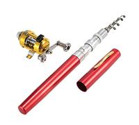 Kit de canne à pêche avec moulinet télescopique portable en alliage d'aluminium