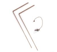 Kit de canne à radiesthésie exploratoire avec pendule pour une énergie améliorée et des connaissances psychiques (3 pièces)