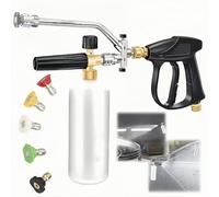 Kit de canon à mousse haute pression pour nettoyeur haute pression, pistolet pulvérisateur double usage avec accessoires à double connecteur pour lavage et nettoyage de voiture