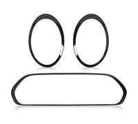 Kit de capots de bordure de calandre de phare noir brillant, 3 pièces, remplacement 51138739497 pour Clubman Standard S JCW F54 2015 - 2024