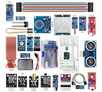 Kit de capteur 22 en 1 pour Arduino pour Raspberry Pi - Kit de démarrage électronique STEM avec lumière d'humidité et de température modules infrarouges pour projets de bricolage débutants