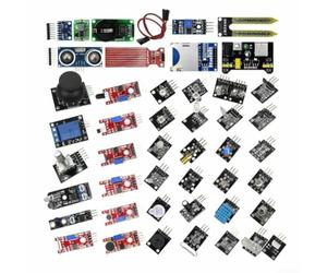 Kit de capteur 45 en 1 pour Arduino pour Raspberry Pi STEM 45 en 1 | Ensemble de capteurs 45 en 1, compatible avec Arduino R3, Raspberry Pi, STEM, électronique de bricolage