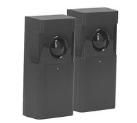 Kit de capteur de sécurité de garage 30 m IP44 Capteur de sécurité pour porte de garage Détecteur infrarouge Système de sécurité domestique 12-24 V (Noir)