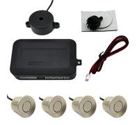 Kit De Capteurs De Stationnement Universels 12V 22mm 4 Avertisseurs Sonores Radar De Recul Système De Contrôle De Distance De Stationnement Capteur Recul Auto(Champagne Yellow)