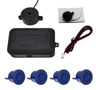 Kit De Capteurs De Stationnement Universels 12V 22mm 4 Avertisseurs Sonores Radar De Recul Système De Contrôle De Distance De Stationnement Capteur Recul Auto(Blue)