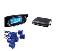 Kit de capteurs stationnement voiture, 8, rétro-éclairage 22mm, affichage LED, système détection moniteur Radar recul, 12V, 7 couleurs (gris)(GRAY)