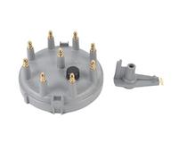 Kit de Capuchon et Rotor de Distributeur d'Allumage : Dc12v 8233 avec Bornes en Laiton de Remplacement pour Bronco e 150 e 250 V8 5,0 L 5,8 L, Haut du Distributeur (Grise)
