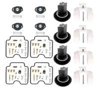 Kit de carburador Kit De Réparation Carburateur pour Yamaha pour FAZER FZS1000 2001-2005 FZS 1000 FZ-1, Pièces Soupape Coupure d'air Et Flotteur Remplacement pour Carburateurs(Ensemble 1)
