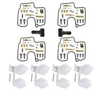 Kit de carburador Kit De Réparation Carburateur pour Yamaha ROYALSTAR Venture XVZ13TF 5JC 1999-2001 Pièces Gicleur À Aiguille Et Diaphragme Flotteur Remplacement pour Carburateurs(Ensemble 6)
