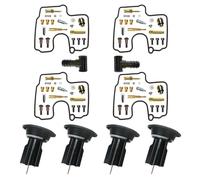Kit de carburador Kit De Réparation Carburateur pour Yamaha ROYALSTAR Venture XVZ13TF 5JC 1999-2001 Pièces Gicleur À Aiguille Et Diaphragme Flotteur Remplacement pour Carburateurs(Ensemble 7)