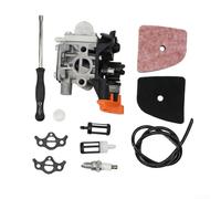 Kit de carburateur, 1 jeu de pièces de rechange pour débroussailleuse FS94, comprend filtre à air, joints de conduite de carburant, facile à installer avec outil, entretien du jardin