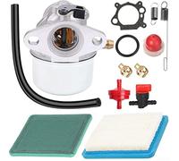 Kit de carburateur 799868 compatible avec 498966 14111 et plusieurs modèles de moteurs de série 122000 avec configuration de système de type standard