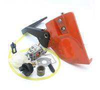 Kit de carburateur for poignée Frein tronçonneuse, Couvercle pignon d'embrayage, adapté aux modèles à Essence 142, 141, 137 et 136